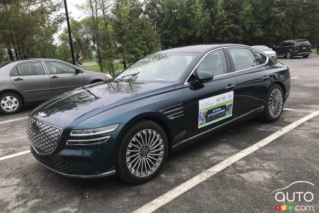 Une surprise, Genesis avait décidé de contribuer une nouvelle variante de la G80 à l’ÉcoRandonnée